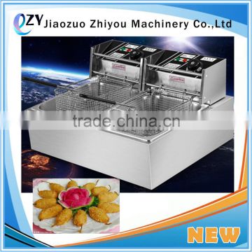 Factory Wholesale Electric 2 Tank 2 Basket Commercial Kfc Deep Fryer(whatsapp:0086 15039114052)