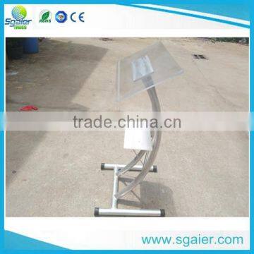 Acrylic Lectern Podium, Curve Aluminum Podium , Arch Lectern for Sale photo-4