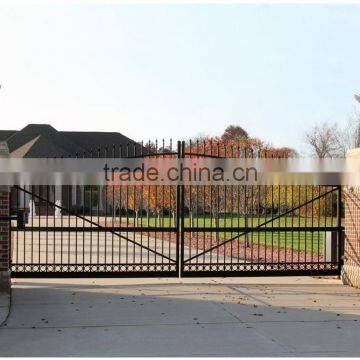 aluminum/ wrought iron/galvanized powder coated steel/Iron/ Decorative Metal Gate Designs