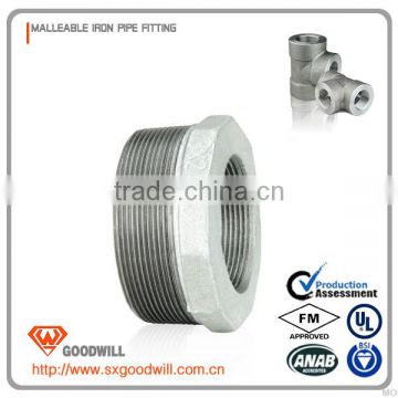 malleable iron pipe fitting hexagon bushing