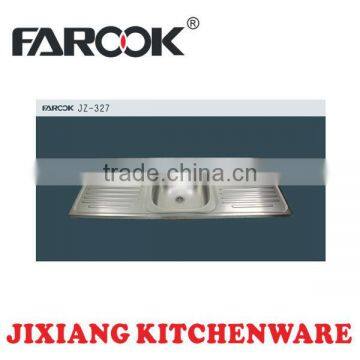 stainless steel kitchen sink JZ-327 120X50X16CM sink hot sinks