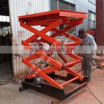 Hydraulic Stationary Scissor Goods Lifter For Warehouse Working photo-4