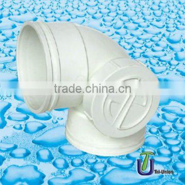 UPVC elbow 90 w side door DIN/BS /UPVC drainage elbows /PVC Elbows