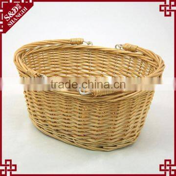 Wholesale Wicker Woven Supermarket Shopping Basket With Flexible Handles photo-4
