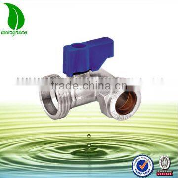 Brass mini ball valve angel type