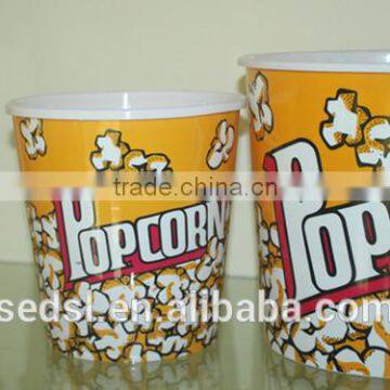 round popcorn tubs plastic Popcorn Packing Box/bowl