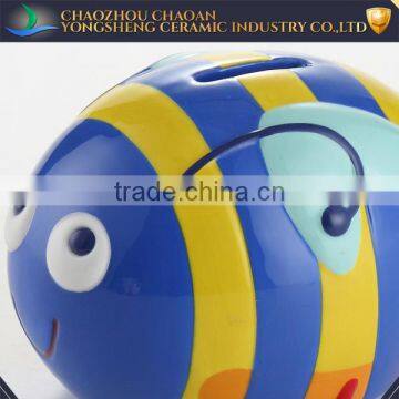 Ceramic Custom Coin Bank With Bee Design photo-2