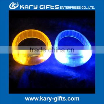 Flashing music sound led bracelet-sound activated led bracelet