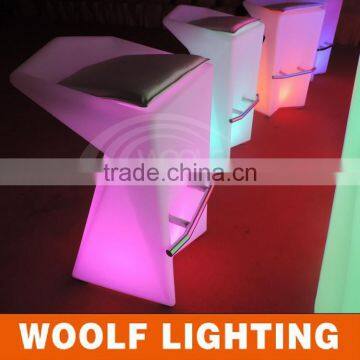 Compliant Rechargeable Colourful Waterproof RGB LED Glowing Bar Chair photo-4