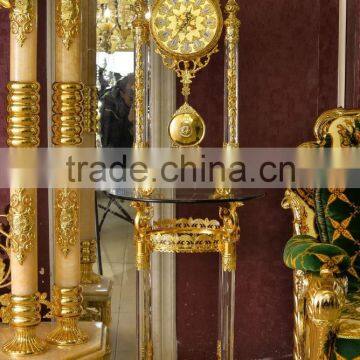 Rare Antique French Gold Gilt Ormolu Ornate Mantel Pendulum Table Clock photo-2