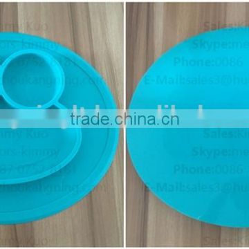 Wholesale Custom Non-Stick silicone plate for kids tableware Silicone kid placemat