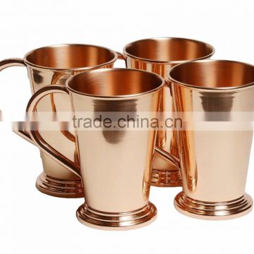 Large Capacity With Long Handled Pure Copper Moscow Mule Mugs