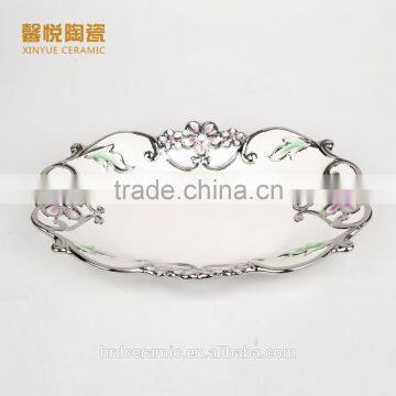 Wholesale Hotel Used Dinnerware Porcelain Plates Chinese Serving Dishes photo-3