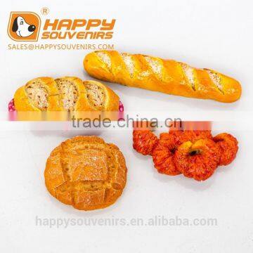 custom design French bread shape 3D resin fridge magnet