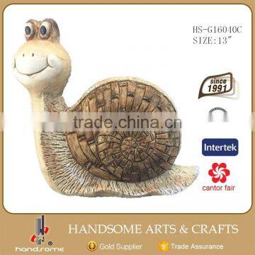 13 Inch Snail Fiberglass Animals Statues For Sale