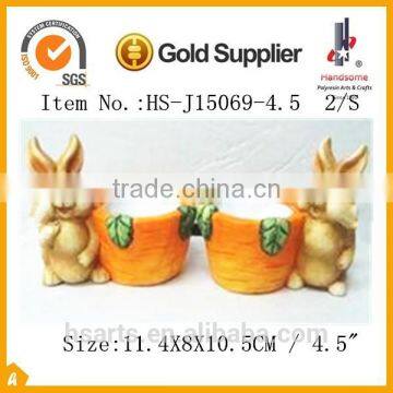 Colorful Small Size Ceramic Animal Rabbit Figurines for Easter and Home Decorative Items photo-5