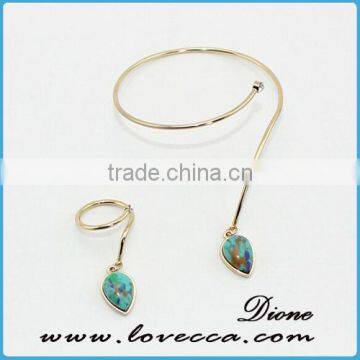 Wholesale Special Shape Wire Semi-precious Stone Bracelet photo-2
