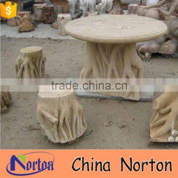 garden marble dinning table set design NTS-B166X