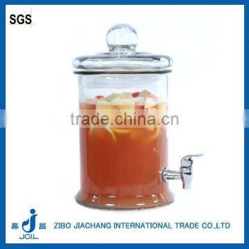 5L Glass Dispenser Jar With Platic Tap and Metal Stand photo-5