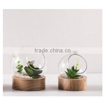 Wooden Base of Glass Vase Wooden Vase Basement Wooden Base photo-5