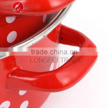 3pcs Enamel Cookware Casseroles Set With Customize Decal Cast Iron Enamel Casserole photo-6