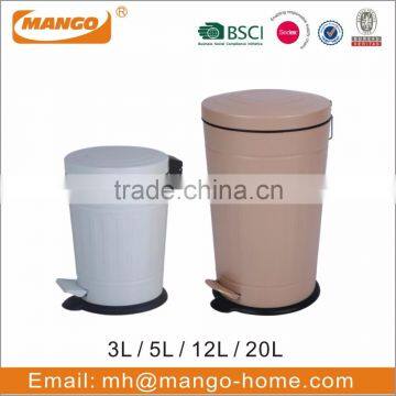 Colorful Round Metal Pedal Rubbish Bin photo-4