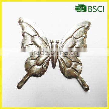 YS15B028 butterfly cast iron decoration parts for plant decoration