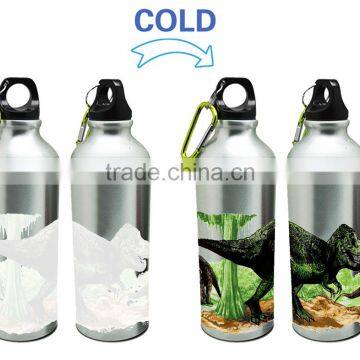 500ml Promotional Aluminum Drinking Cold Color Changing Water Bottle photo-3