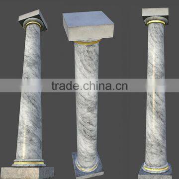 China Manufacturer Wholesale Home Decoration Flat White Marble Columes photo-4