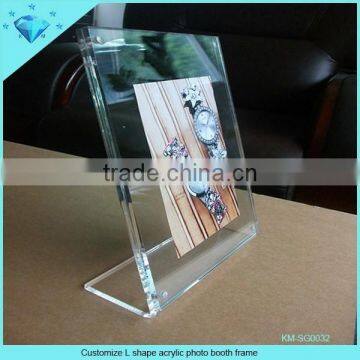 Customize L shape acrylic photo booth frame