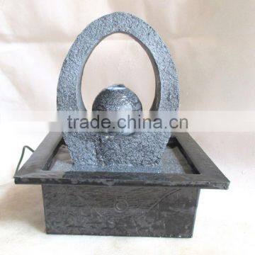 Resin table water fountain with plug decoration