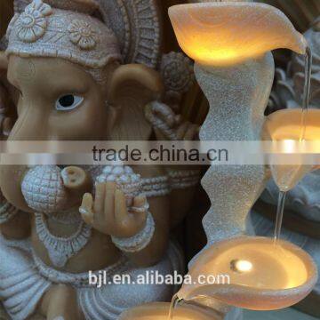 Indian Statue Wholesale Led Polyresin Buddha Fountain