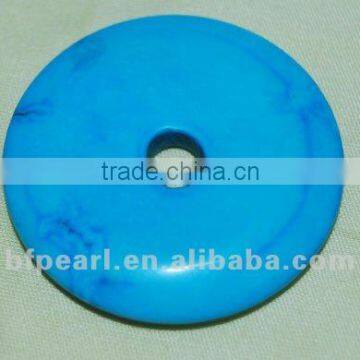 Wholesale 40mm blue turquoise donut