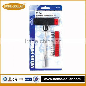 11PC high quality changable T-bar screwdriver set