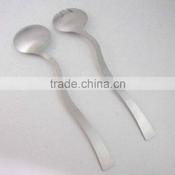 Stainless Steel Cooking Tools Salad Spoon And Salad Fork photo-4