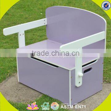 Wholesale Baby Wooden Storage Box Chair Cheap Kids Wooden Storage Box Chair Popular Children Wooden Storage Box W08G017A photo-5