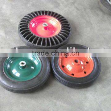 Rubber Powder Solid Wheel for Wheelbarrow Wb3800 photo-4