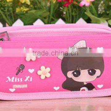 Best Selling Designer School Pencil Case With Comparments for Girls photo-3