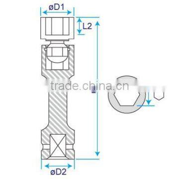 Long Impact Universal Bit Socket for Internal Hexagonal Screws photo-5