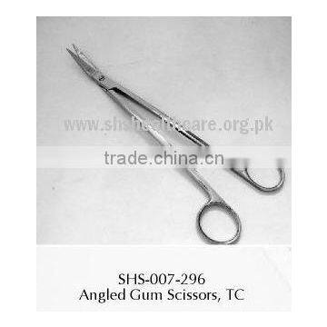 Angled Gum Scissors , TC