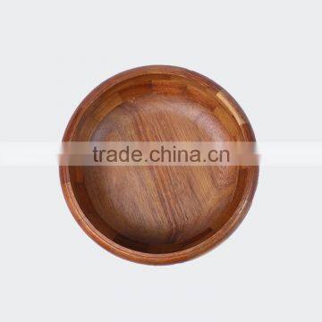 Cheap Hand Made Bamboo Salad Bowl Set Bowl Wood photo-3