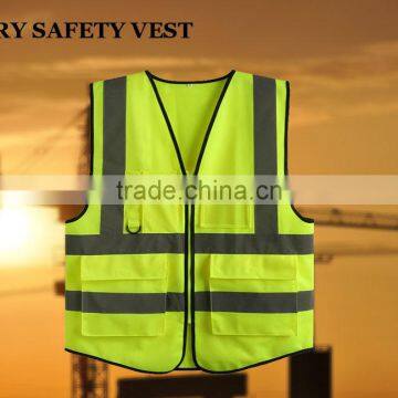 DERY High quality safety vest construction new design 2015