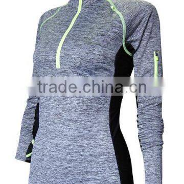 plain running fitness clothing compression dry fit t shirt