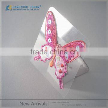 Custom Garment Butterfly Sequin Embroidery Badges photo-5