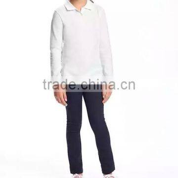 Mulit-color School Pique Uniform Polo Shirts Design With Pictutures Kids Wear HSs5251 photo-6