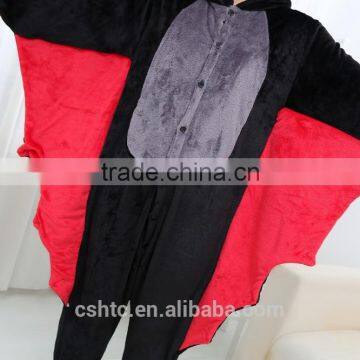 Flannel Cartoon Adult Animal Jumpsuit Animal Pajamas Jumpsuit Bat Design photo-6