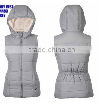 2015 down jacket manufactory OEM ladies down vest(LV64493)