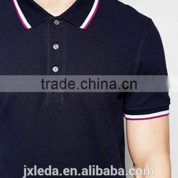 Customize Men Short Sleeve 100% Cotton Pique Dry Fit Sports Golf Polo Shirt photo-3