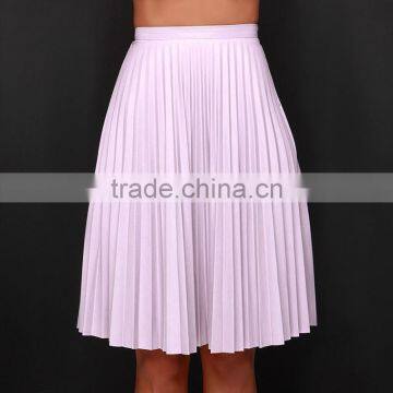 MGOO New Arrival 2015 Custom Made Chiffon Pink Pleated Skirts Summer A Line Fancy Long Skirts 15145B333 photo-3