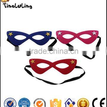 Very Cool colorful glasses felt kids mask with black elastic head band